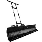 2-Wheel Snow Pusher w/ Adjustable Handle Reflective Tape - 48in