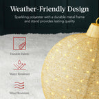 2pc Lighted Pop-Up Christmas Ornaments Decoration w/ 220 LED Lights Stand