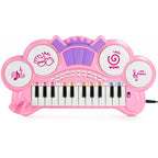 24-Key Kids Musical Electronic Keyboard w/ Drums Microphone MP3 - Pink