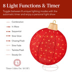 2pc Lighted Pop-Up Christmas Ornaments Decoration w/ 180 LED Lights Stand