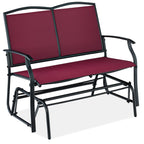 2-Person Patio Loveseat Swing Glider Bench Rocker w/ Armrests