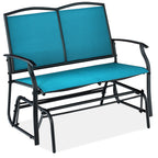2-Person Patio Loveseat Swing Glider Bench Rocker w/ Armrests