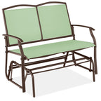 2-Person Patio Loveseat Swing Glider Bench Rocker w/ Armrests