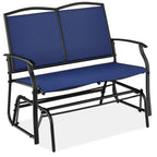 2-Person Patio Loveseat Swing Glider Bench Rocker w/ Armrests