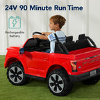 24V Kids Ride On Car Officially Licensed Ford Lightning w/ Remote 2 Speeds