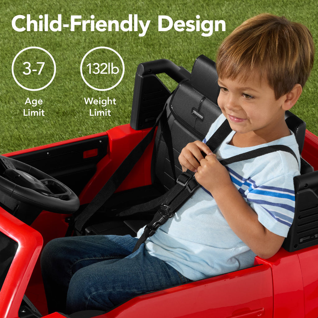 24V Kids Ride On Car Officially Licensed Ford Lightning w/ Remote 2 Speeds