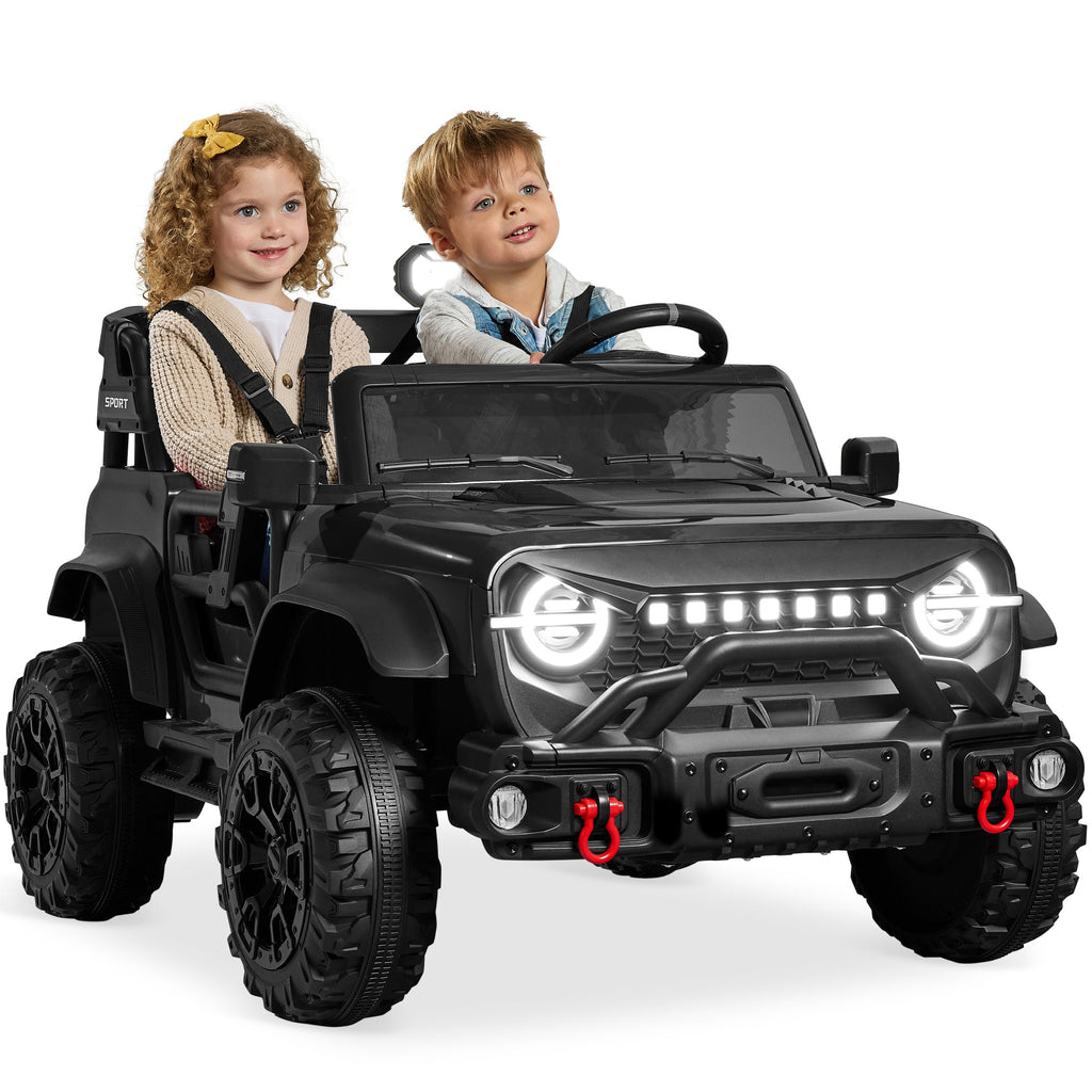 24V 2-Seater Electric Ride-On Car Truck w/ Parent Control Bluetooth