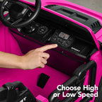 24V 2-Seater Electric Ride-On Car Truck w/ Parent Control Bluetooth