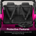 24V 2-Seater Electric Ride-On Car Truck w/ Parent Control Bluetooth
