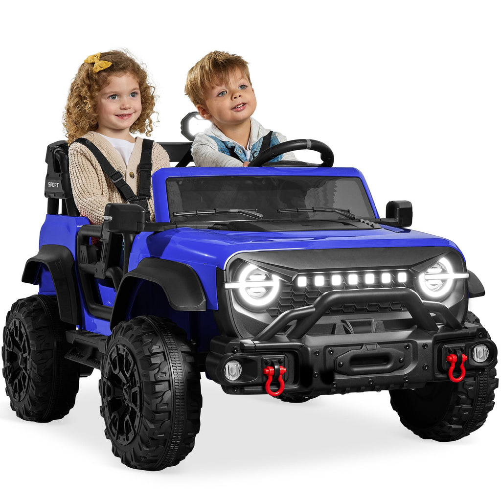 24V 2-Seater Electric Ride-On Car Truck w/ Parent Control Bluetooth
